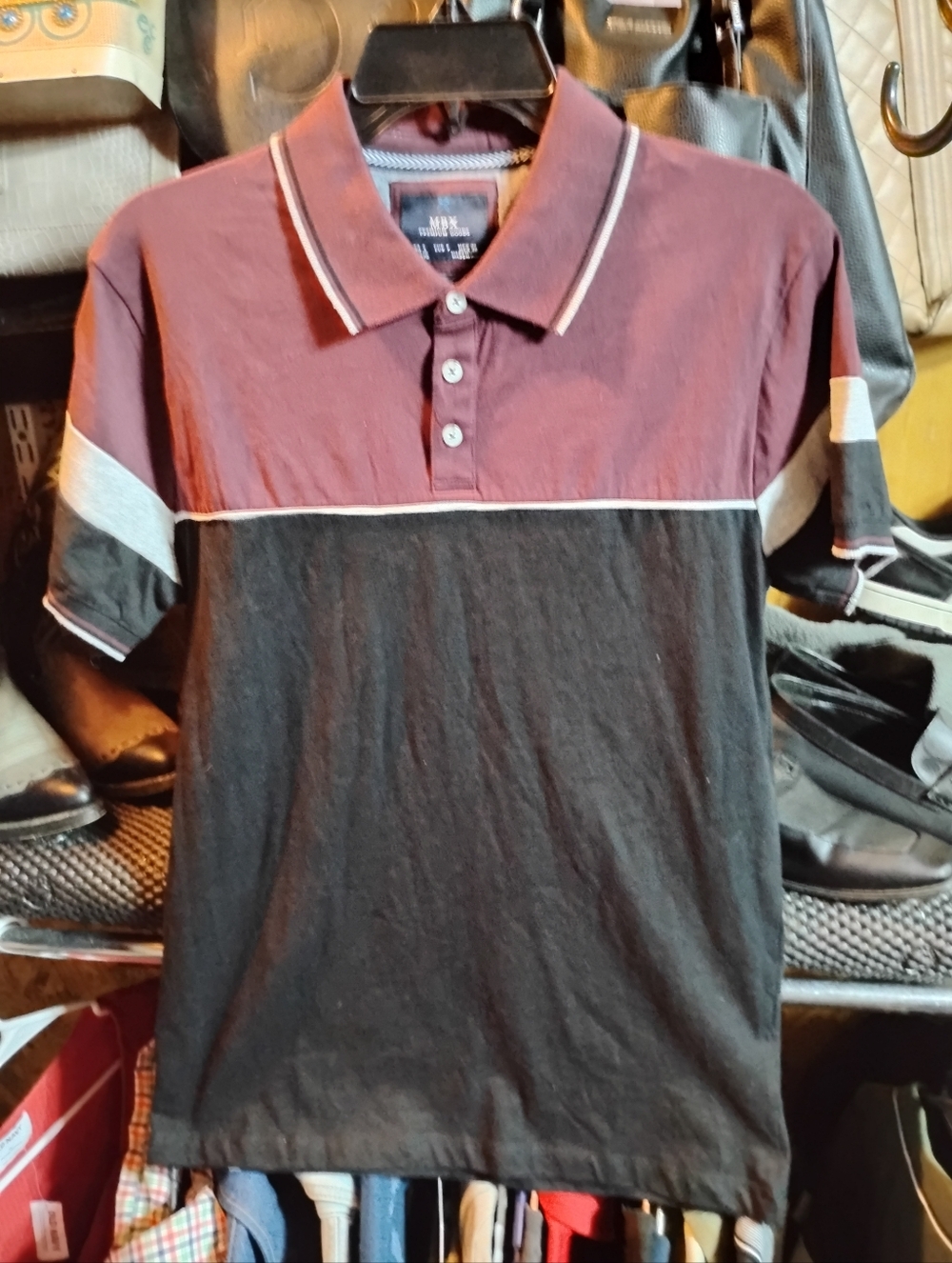 MBX "Premium Good" NEW Polo Collection Shirt Sleeve shirt !(Maroon)
